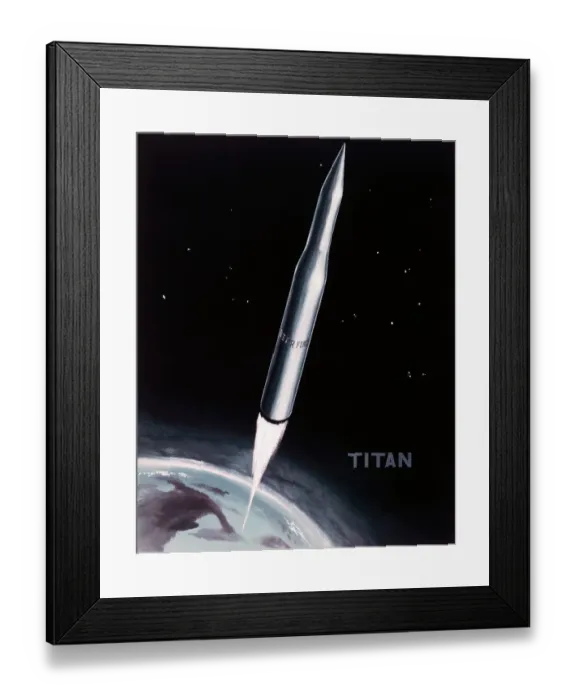 Framed Print : Intercontinental Missile Titan Framed Print : Intercontinental Missile Titan