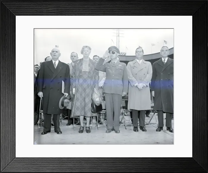 Framed Print : Dayan, Harriman, Lehman, Mrs.Roosevelt Framed Print : Dayan, Harriman, Lehman, Mrs.Roosevelt