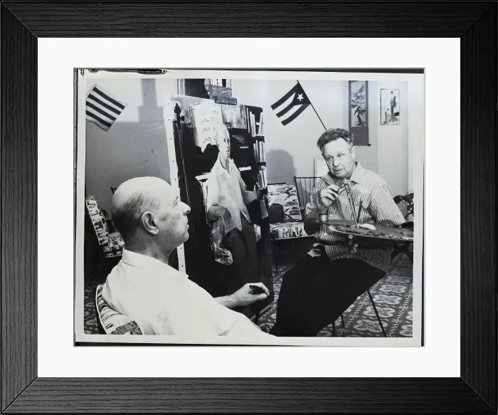 Framed Print : Pablo Casals Posing For Rudolf Jacobi