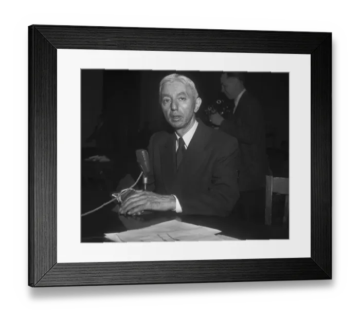 Framed Print : Hyman Rickover at Microphone Framed Print : Hyman Rickover at Microphone