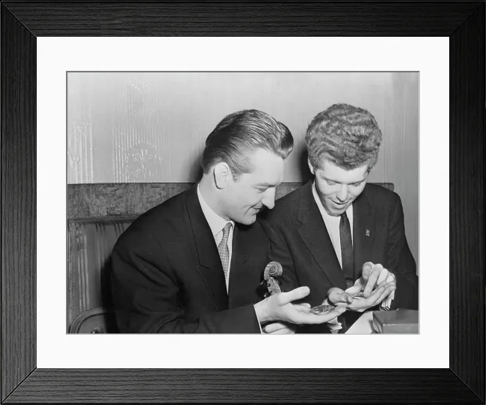 Framed Print : Van Cliburn and Valery Klimov Framed Print : Van Cliburn and Valery Klimov