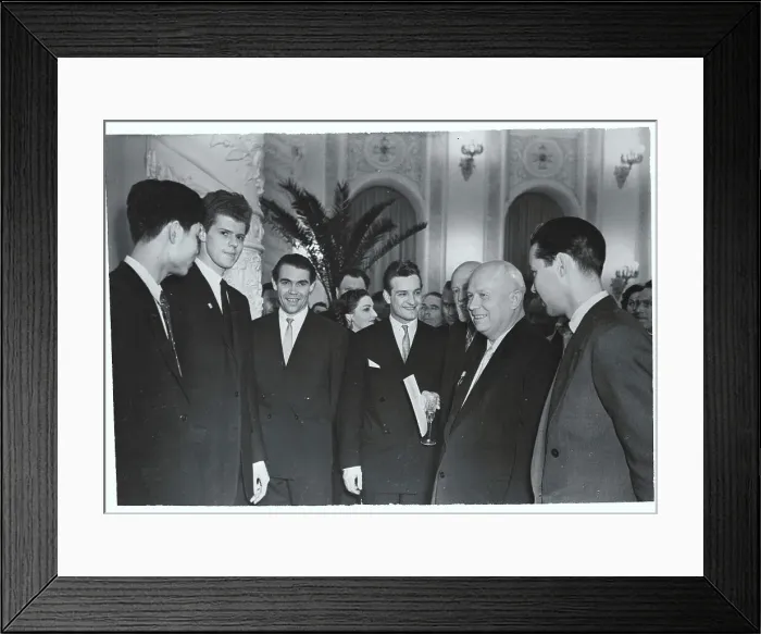 Framed Print : Khrushchev with Young Musicians Framed Print : Khrushchev with Young Musicians
