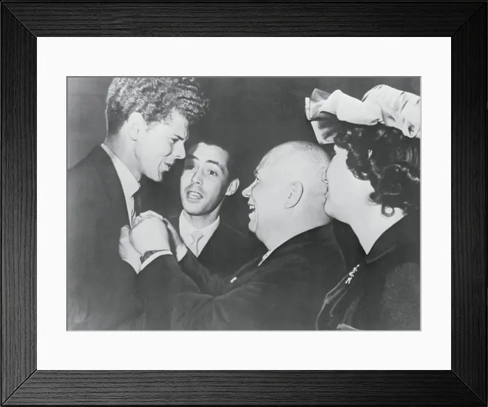 Framed Print : Khrushchev Congratulating Van Cliburn Framed Print : Khrushchev Congratulating Van Cliburn