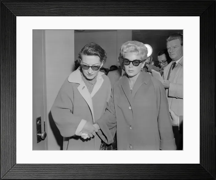 Framed Print : Lana Turner with Her Mother Framed Print : Lana Turner with Her Mother