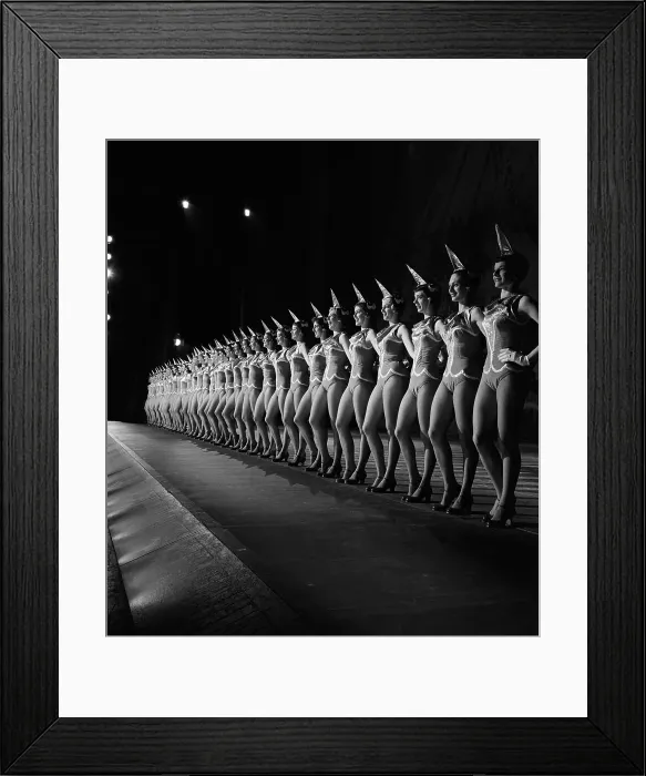 Framed Print : Rockettes Lined Up In Costume Framed Print : Rockettes Lined Up In Costume
