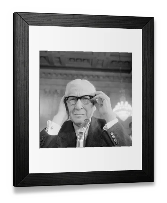 Framed Print : Statesman Bernard Baruch Adjusting His Eyeglasses at Senate Hearing Framed Print : Statesman Bernard Baruch Adjusting His Eyeglasses at Senate Hearing