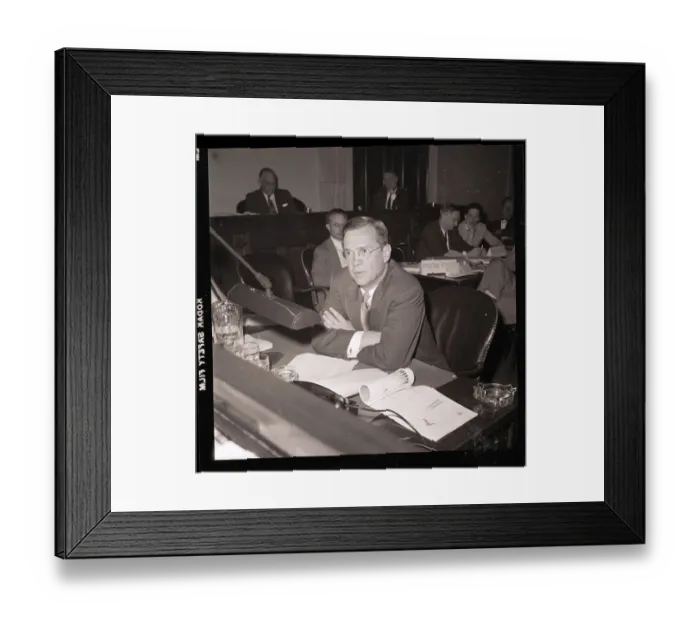 Framed Print : William McChesney Martin Jr. Testifying Framed Print : William McChesney Martin Jr. Testifying