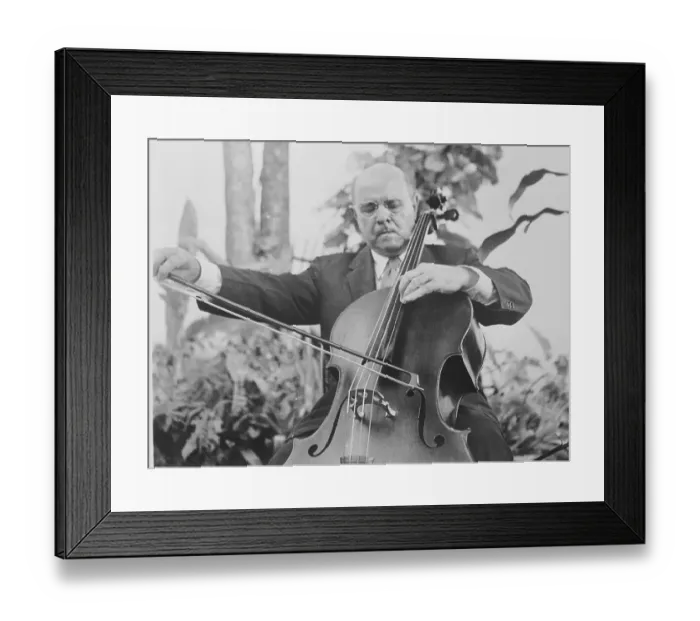 Framed Print : Cellist Pablo Casals Performing Framed Print : Cellist Pablo Casals Performing
