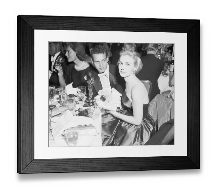 Framed Print : Joanne Woodward and Paul Newman at Academy Awards Dinner Framed Print : Joanne Woodward and Paul Newman at Academy Awards Dinner