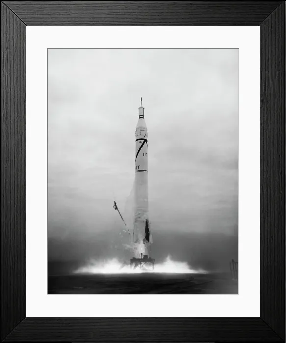 Framed Print : Rocket Launching Explorer III Satellite Framed Print : Rocket Launching Explorer III Satellite