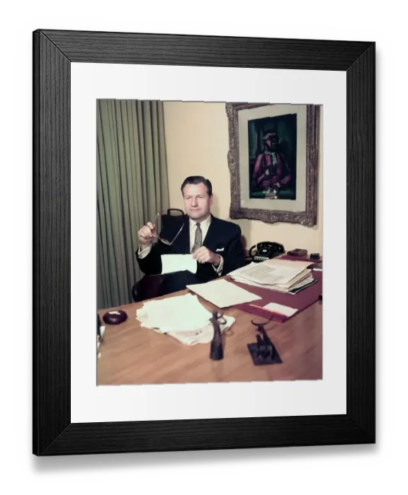 Framed Print : Close up Portrait of Nelson Rockefeller Framed Print : Close up Portrait of Nelson Rockefeller