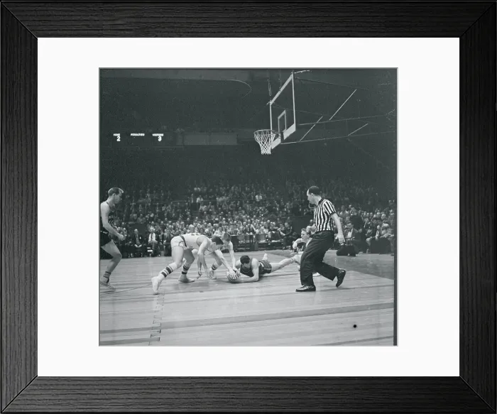 Framed Print : Manhattan and West Virginia Basketball at the Garden Framed Print : Manhattan and West Virginia Basketball at the Garden