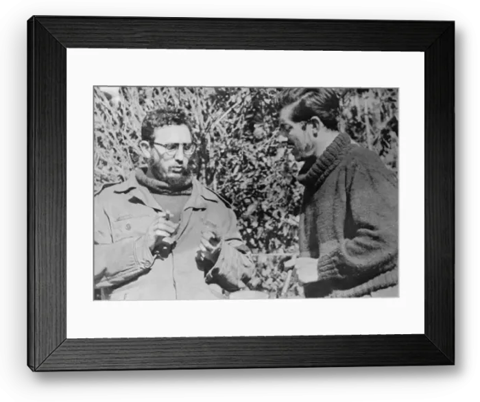 Framed Print : Fidel Castro Being Interviewed by Enrique Meneses Framed Print : Fidel Castro Being Interviewed by Enrique Meneses