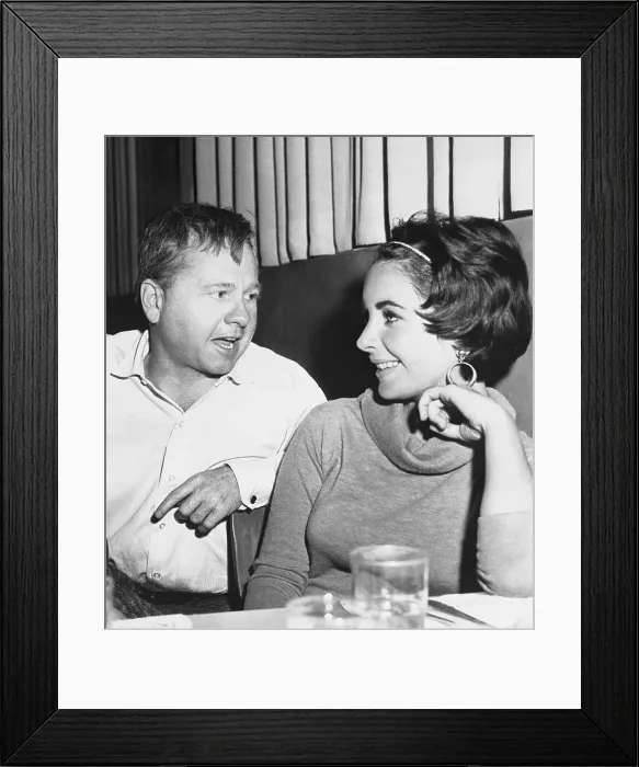 Framed Print : Elizabeth Taylor and Mickey Rooney Conversing Framed Print : Elizabeth Taylor and Mickey Rooney Conversing
