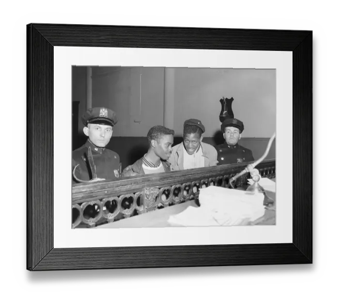 Framed Print : Patrolmen Book Two African American Boys Framed Print : Patrolmen Book Two African American Boys