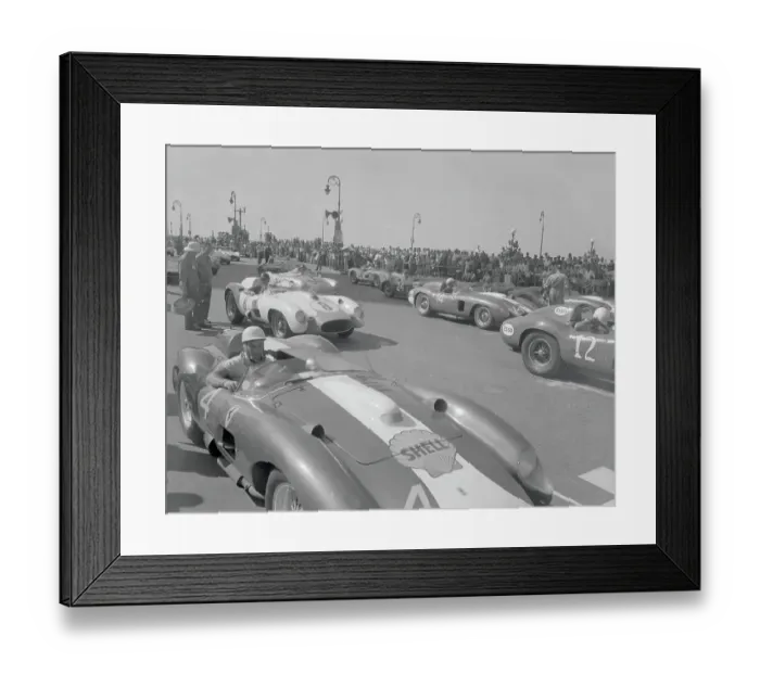 Framed Print : Autos Competing in a Race Framed Print : Autos Competing in a Race