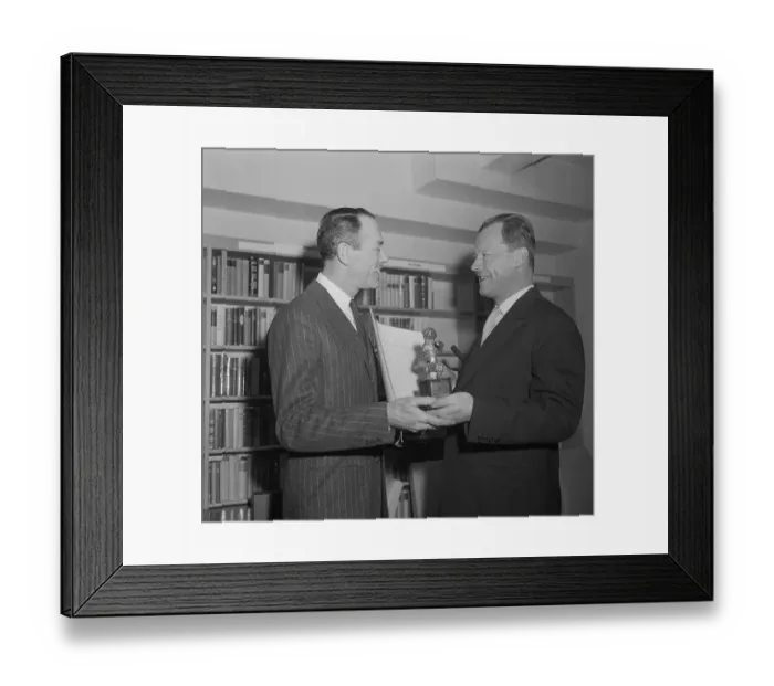 Framed Print : Willy Brandt Giving Award to Henry Fonda Framed Print : Willy Brandt Giving Award to Henry Fonda
