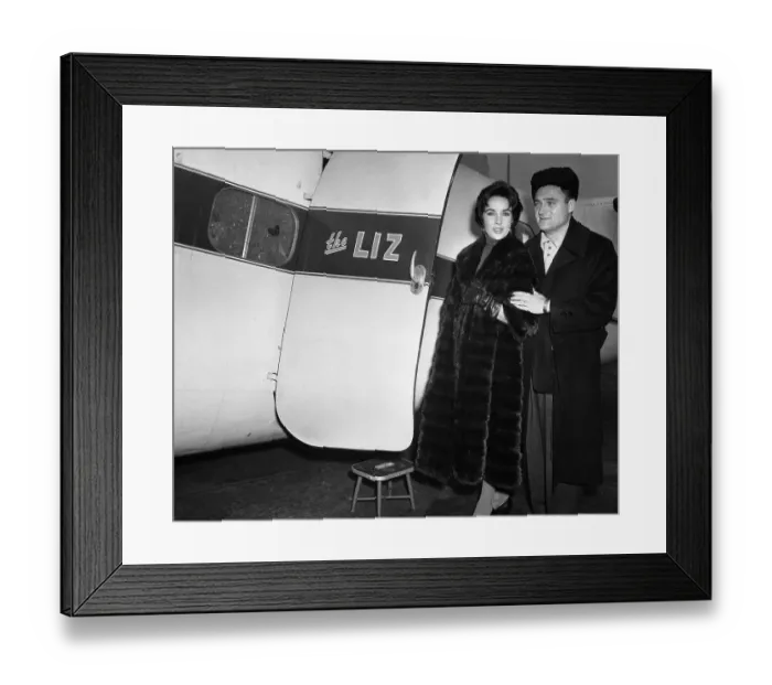 Framed Print : Elizabeth Taylor and Mike Todd Framed Print : Elizabeth Taylor and Mike Todd