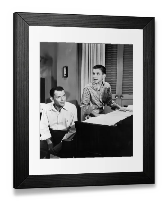 Framed Print : Frank Sinatra With Son, Frank Jr Framed Print : Frank Sinatra With Son, Frank Jr