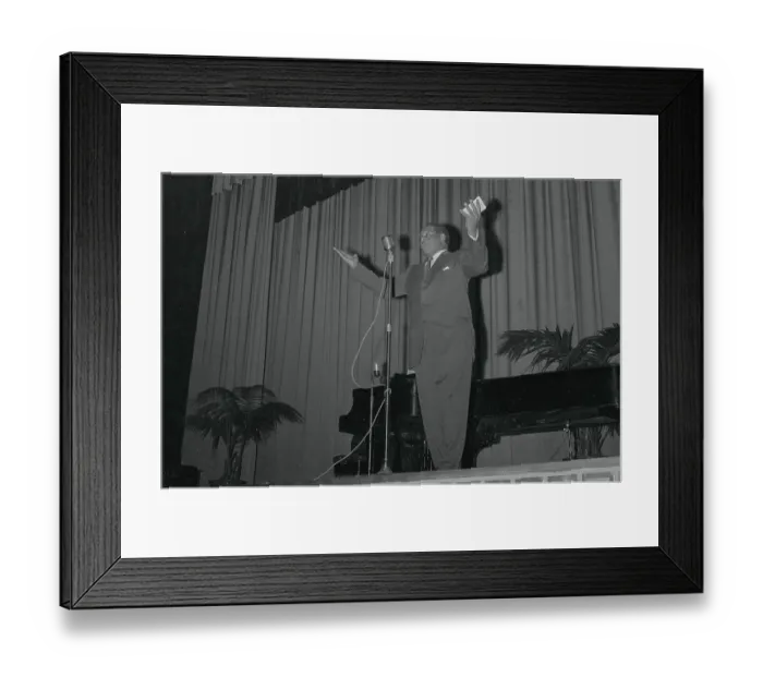 Framed Print : Paul Robeson Singing on Stage Framed Print : Paul Robeson Singing on Stage