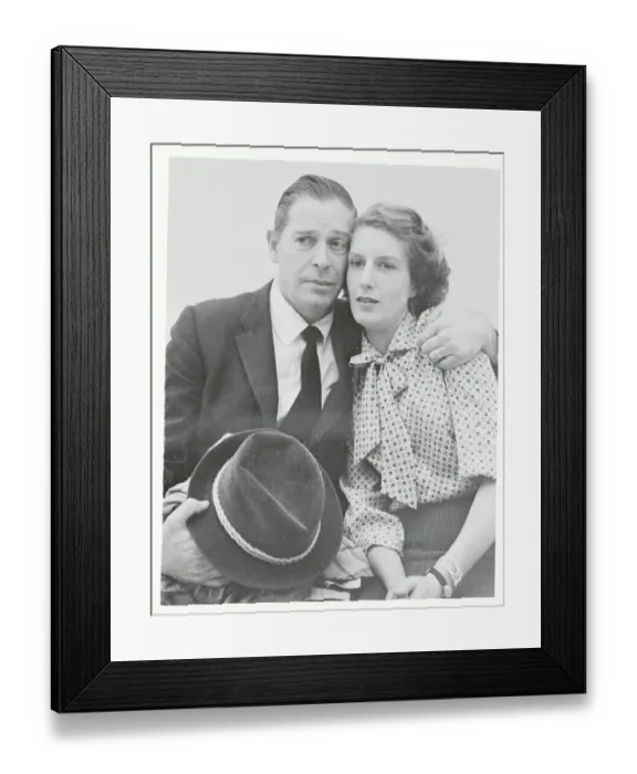 Framed Print : Milton Berle and Nancy Marchand Framed Print : Milton Berle and Nancy Marchand