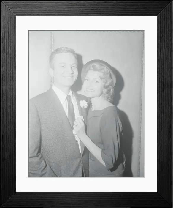 Framed Print : Portrait of James Hill and Rita Hayworth Framed Print : Portrait of James Hill and Rita Hayworth