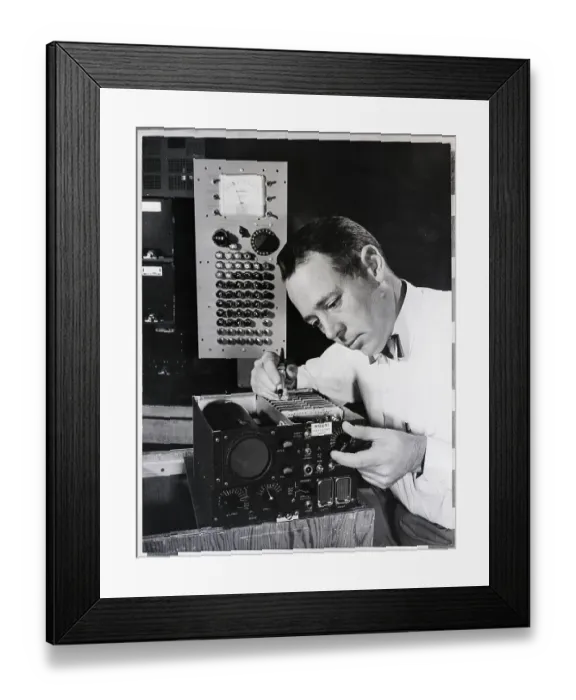 Framed Print : Man Building Computer Framed Print : Man Building Computer