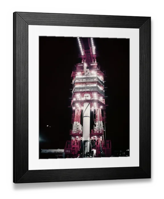 Framed Print : Jupiter-C Rocket Before Launching Framed Print : Jupiter-C Rocket Before Launching