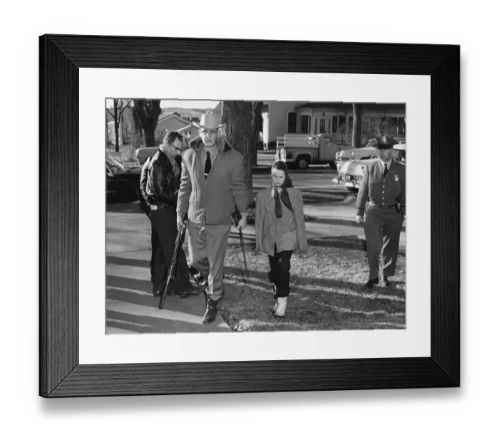 Framed Print : Caril Ann Fugate In Police Custody Framed Print : Caril Ann Fugate In Police Custody