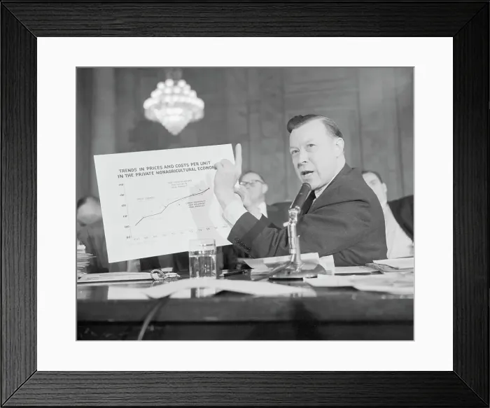 Framed Print : Walter Reuther W / Chart in Hearing Framed Print : Walter Reuther W / Chart in Hearing