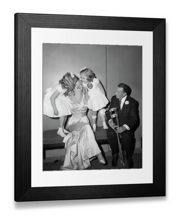 Framed Print : Actress Marilyn Monroe Attending March of Dimes Fashion Show
