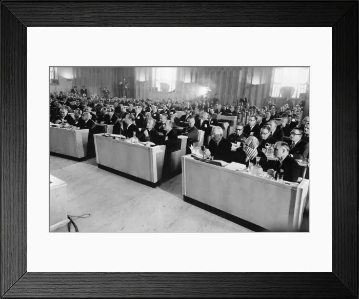 Framed Print : Baghdad Pact Delegations Framed Print : Baghdad Pact Delegations