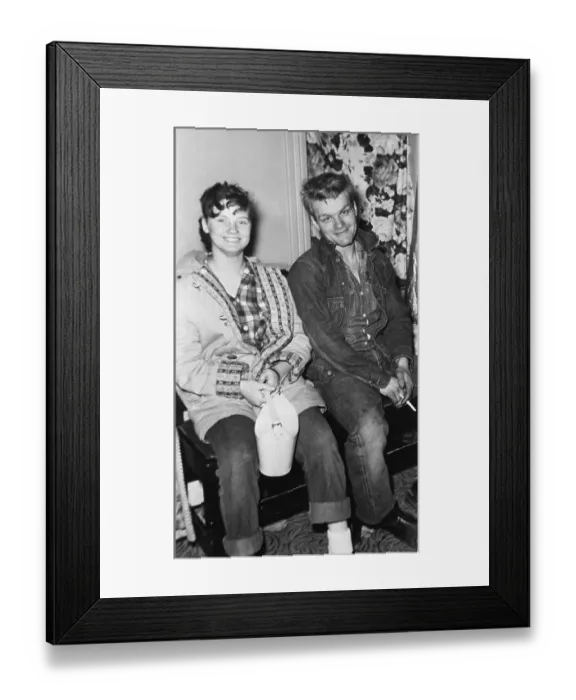 Framed Print : Charles Starkweather and Caril Fugate Framed Print : Charles Starkweather and Caril Fugate