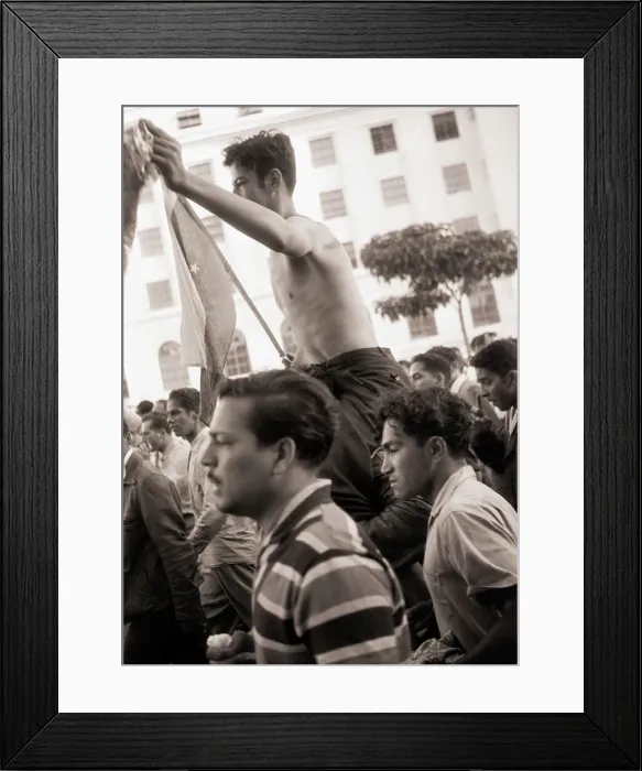 Framed Print : Cheering Crowd Carries Victim of Torture Framed Print : Cheering Crowd Carries Victim of Torture