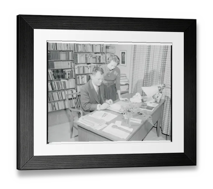 Framed Print : Willy Brandt with His Wife Framed Print : Willy Brandt with His Wife