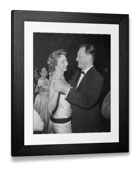 Framed Print : Willy Brandt Dancing with Wife Framed Print : Willy Brandt Dancing with Wife