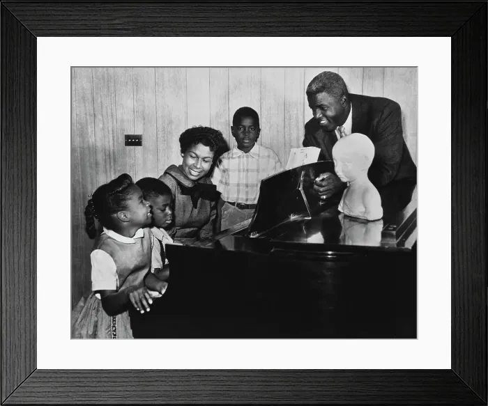 Framed Print : Robinson Family With Piano Framed Print : Robinson Family With Piano