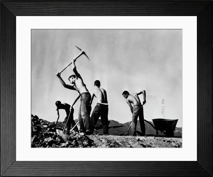 Framed Print : Young Convicts Breaking Up Rocks Framed Print : Young Convicts Breaking Up Rocks