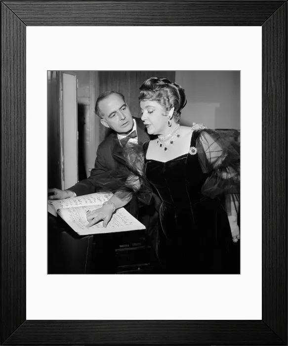 Framed Print : Samuel Barber With Eleanor Steber Framed Print : Samuel Barber With Eleanor Steber