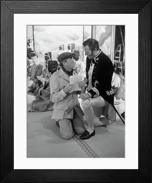 Framed Print : John Huston Reads Letter to John Wayne Framed Print : John Huston Reads Letter to John Wayne
