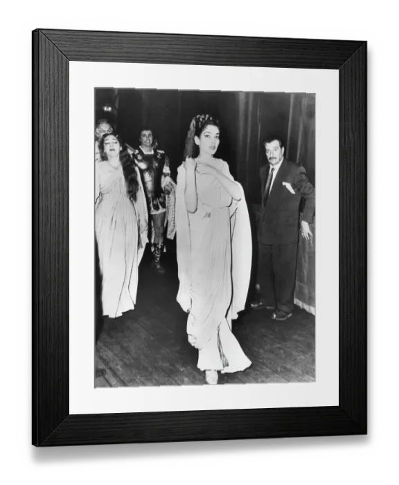 Framed Print : Maria Callas Walks Out Of Rome Opera House Framed Print : Maria Callas Walks Out Of Rome Opera House