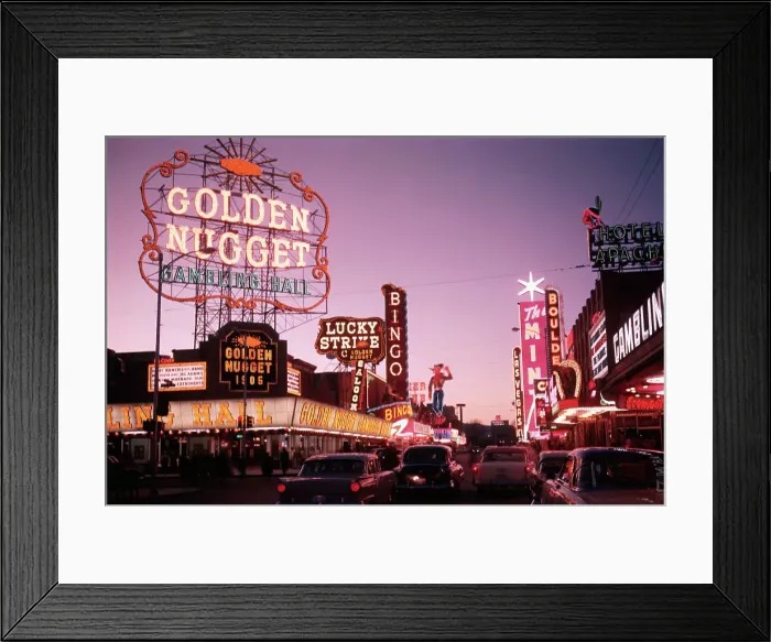 Framed Print : Fremont Street in Las Vegas Framed Print : Fremont Street in Las Vegas