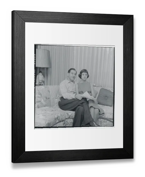 Framed Print : Danny Thomas with Daughter Marlo Framed Print : Danny Thomas with Daughter Marlo