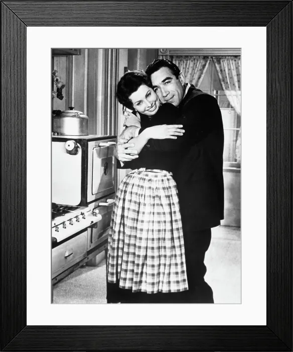 Framed Print : Entertainers Anthony Quinn and Sophia Loren in The Black Orchid Framed Print : Entertainers Anthony Quinn and Sophia Loren in The Black Orchid