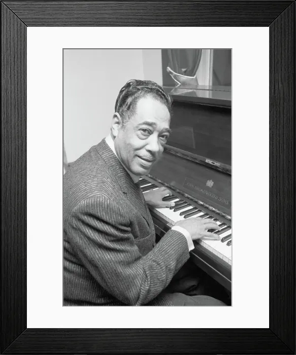 Framed Print : Duke Ellington Playing Piano Framed Print : Duke Ellington Playing Piano