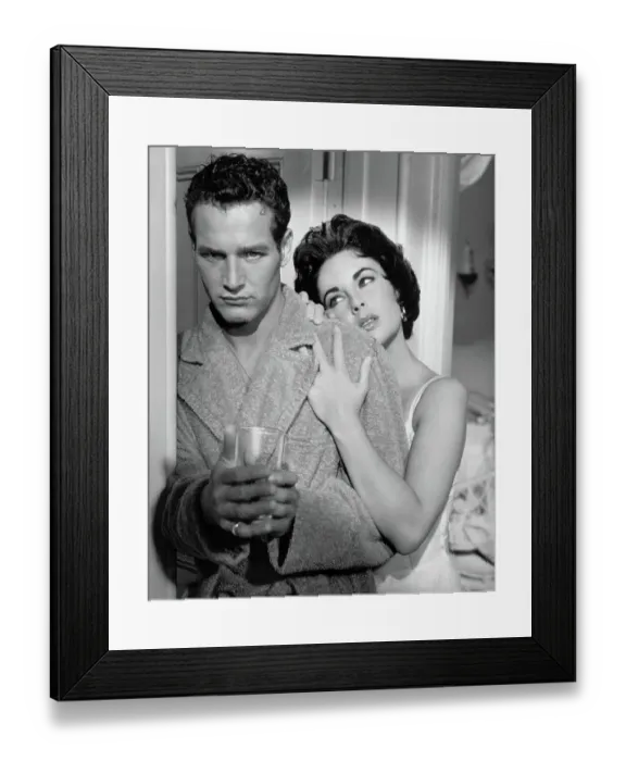 Framed Print : Elizabeth Taylor and Paul Newman Framed Print : Elizabeth Taylor and Paul Newman