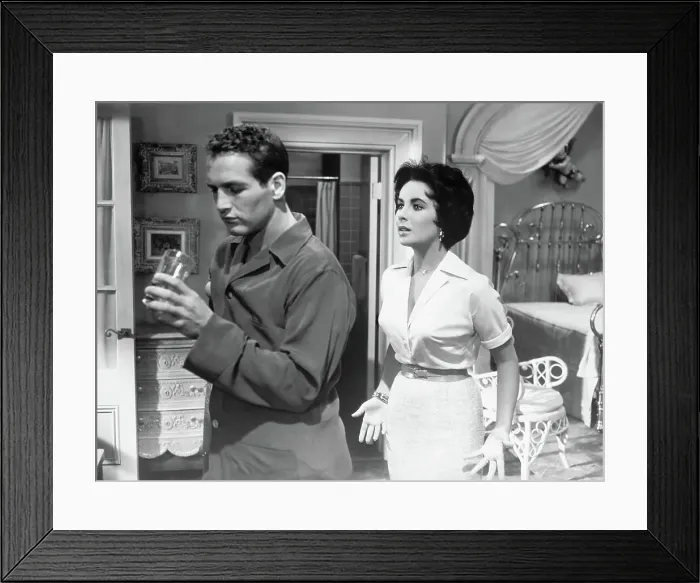 Framed Print : Liz Taylor and Paul Newman Framed Print : Liz Taylor and Paul Newman
