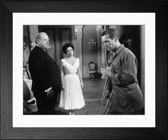 Framed Print : Burl Ives, Liz Taylor and Paul Newman Framed Print : Burl Ives, Liz Taylor and Paul Newman