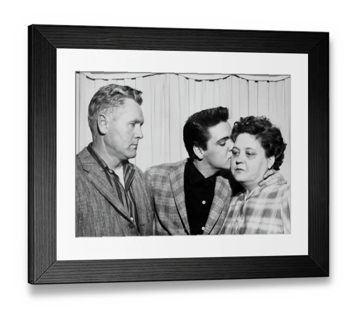 Framed Print : Elvis Presley with His Parents Framed Print : Elvis Presley with His Parents