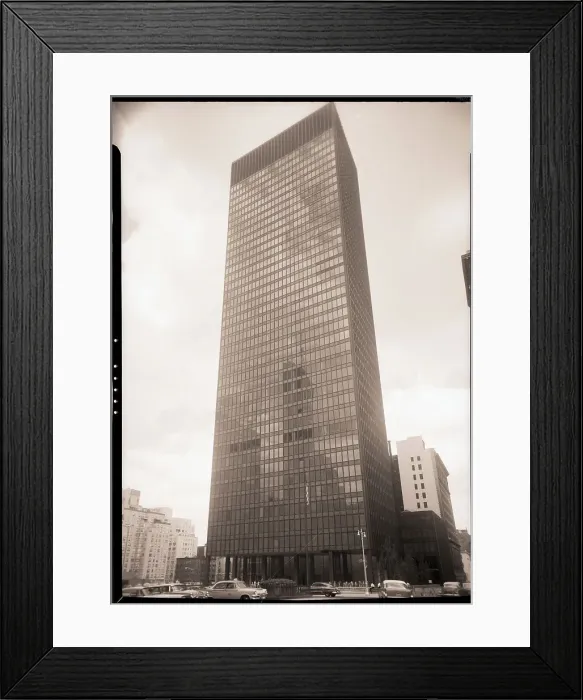 Framed Print : Exterior View of Seagram Building Framed Print : Exterior View of Seagram Building
